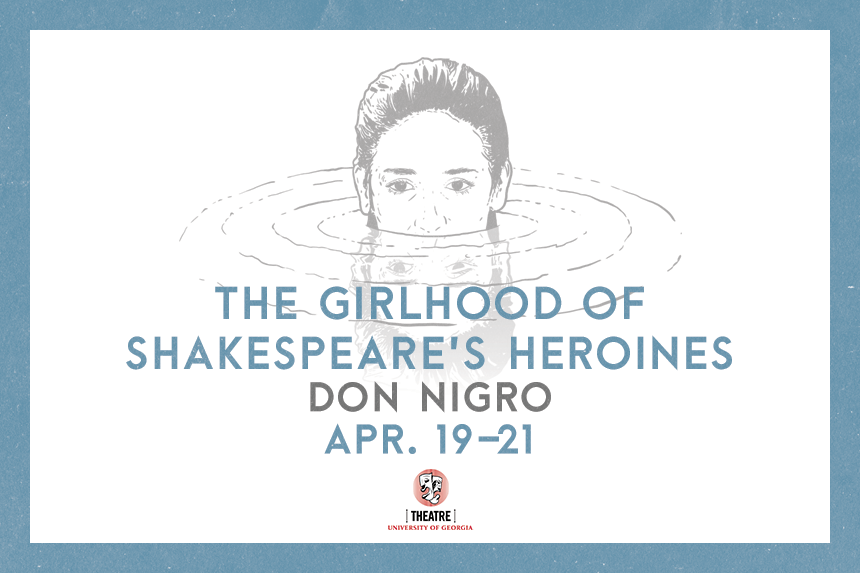 graphic with illustration of girl swimming and text