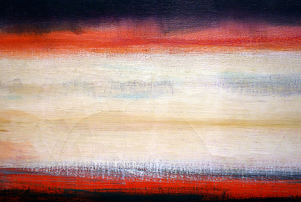 abstract painting, Rothko, white and red