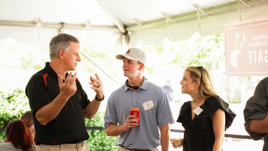 photo of three people