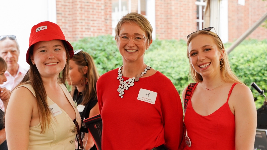 photo of three people