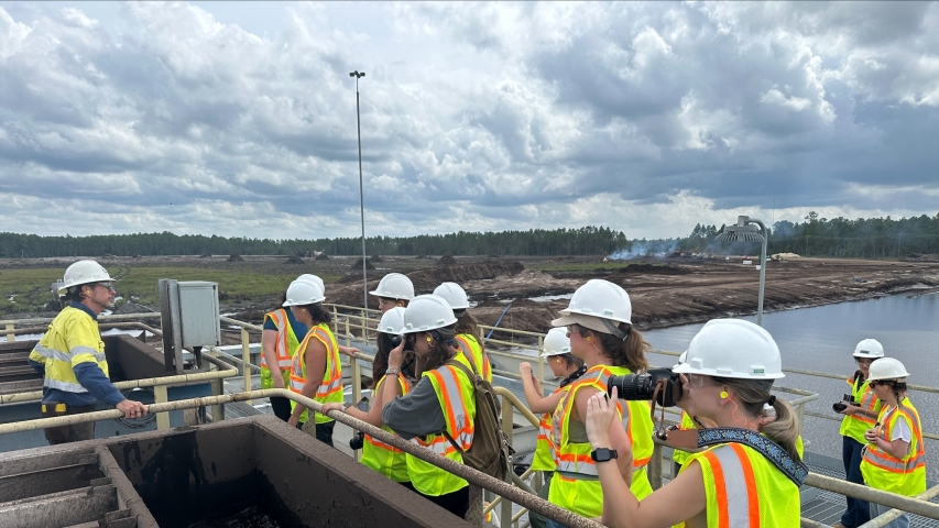 photo of people in yellow vests, day