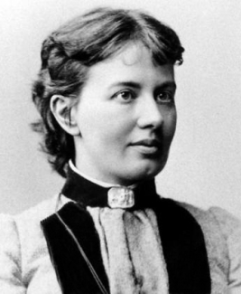 black and white archival photo of woman