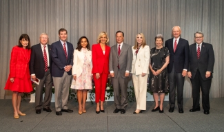 group photo of 10 people