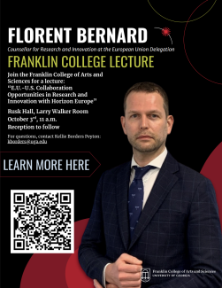 flyer with information on Florent Bernard lecture
