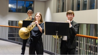 horn students performing 