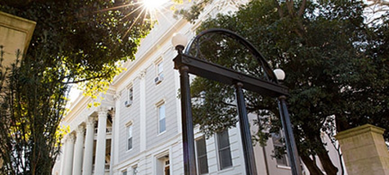UGA Arch with sun