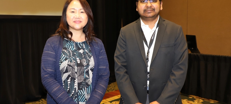 photo of two people in ballroom