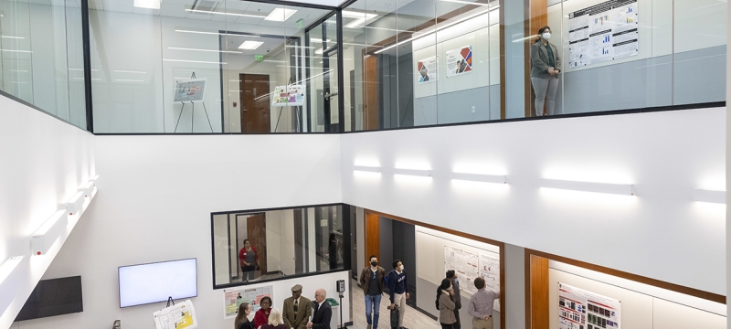 photo of building interior with people