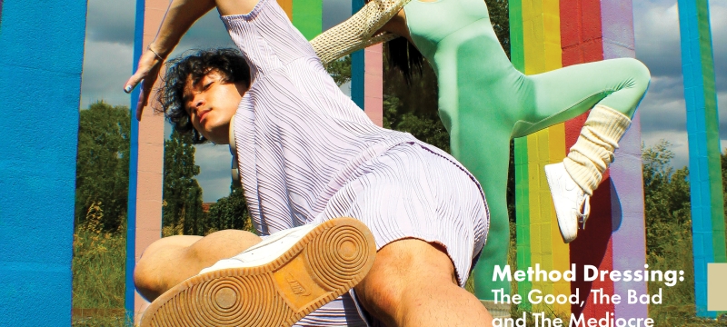 photo of magazine cover with two people in dance poses