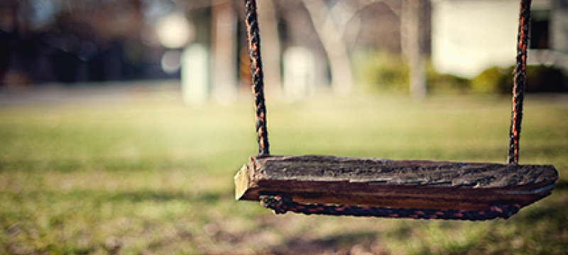 photo of empty swing